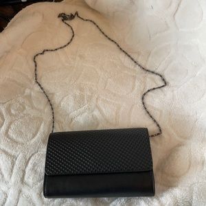 Black crossbody clutch